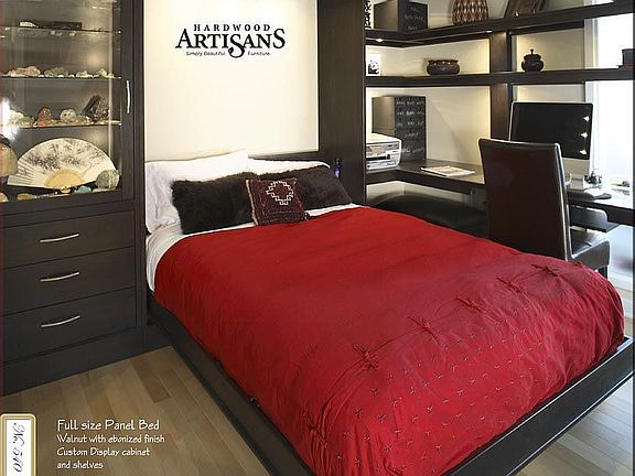 murphy bed in den