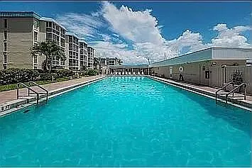 Olympic size community salt water heated pool