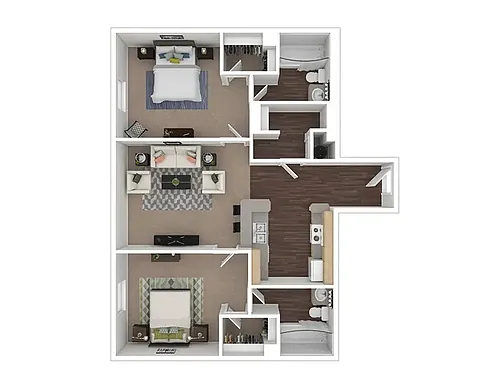 Floor plan 2x2J