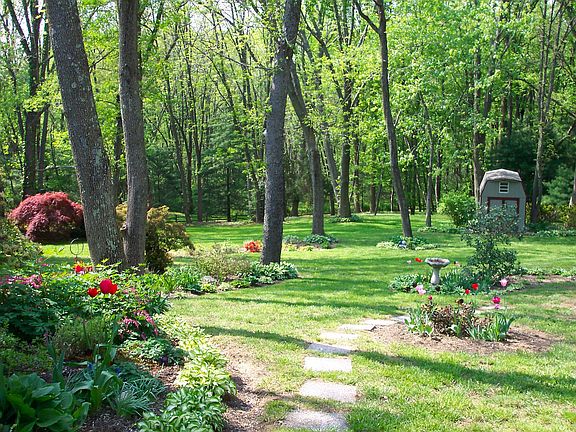 Rear yard backs to stream