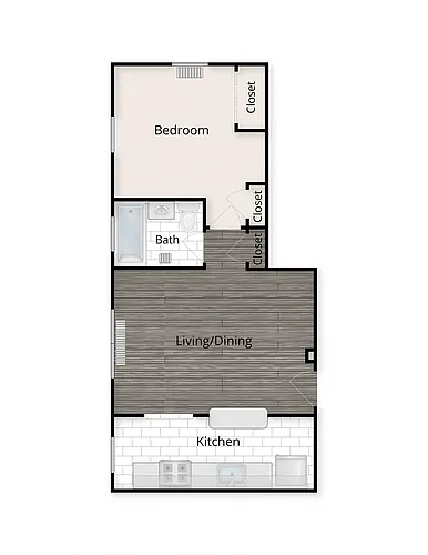 Floor plan One Bedroom