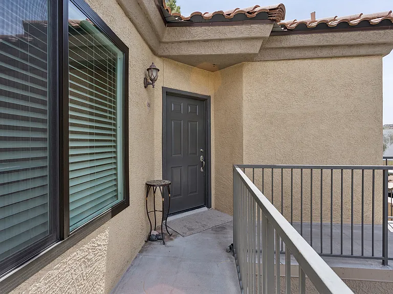 Brand new windows and like new blinds. Ahead is your front door.