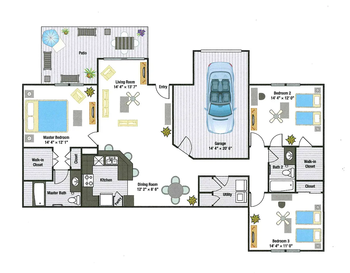 Floor plan Tuscany Villa