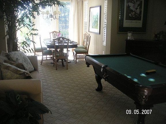 Living room and dining room