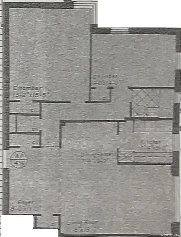 Floor plan 2 beds 1 bath