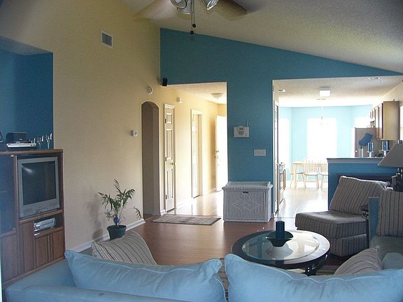 Great room facing kitchen and foyer