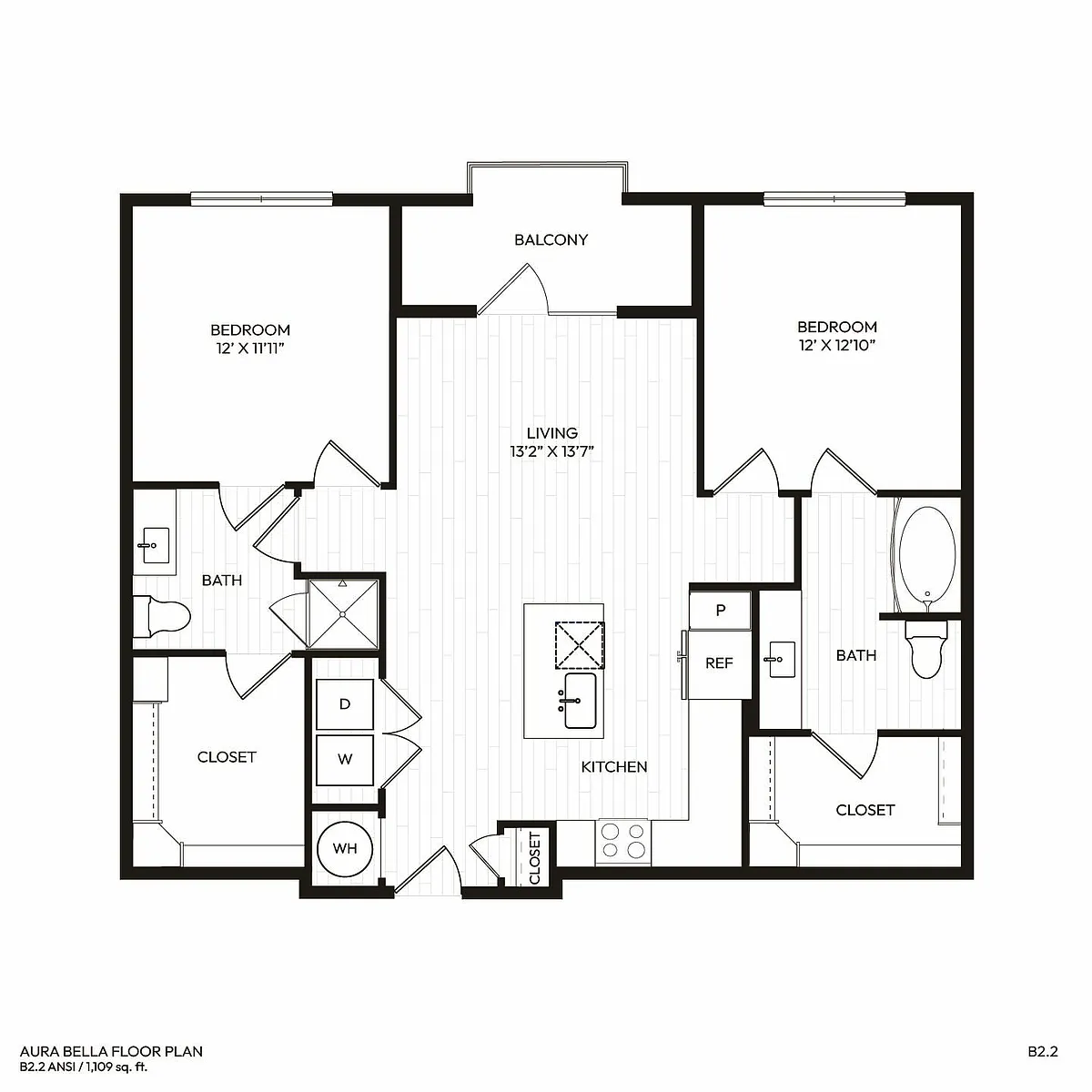 Floor plan B2.2 ANSI