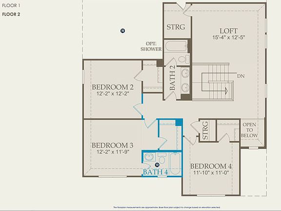 Beaumont Floor Plan, Quick Move-In Home, Floor 2