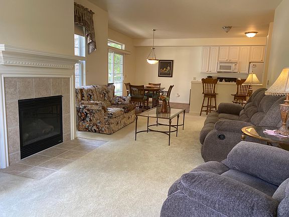 Snuggle up to this gas fireplace