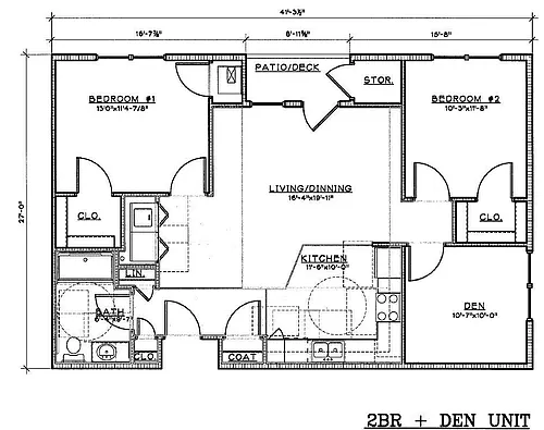Floor plan 2 Bedroom