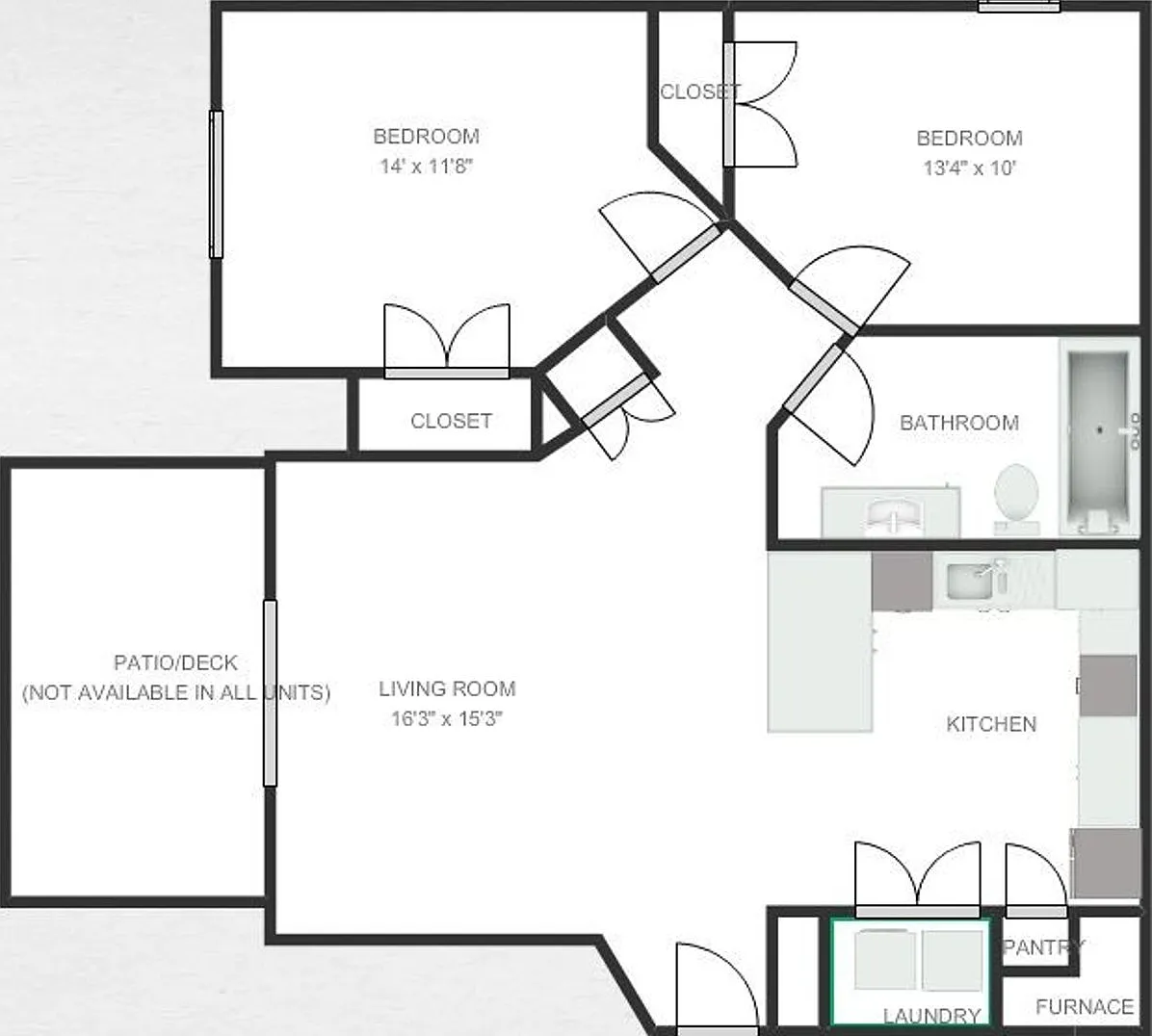 $1,210 | 2 Bedroom, 1 Bathroom Condo | Sublease | Pet Friendly* | Available for an Immediate Move... — Photo 2