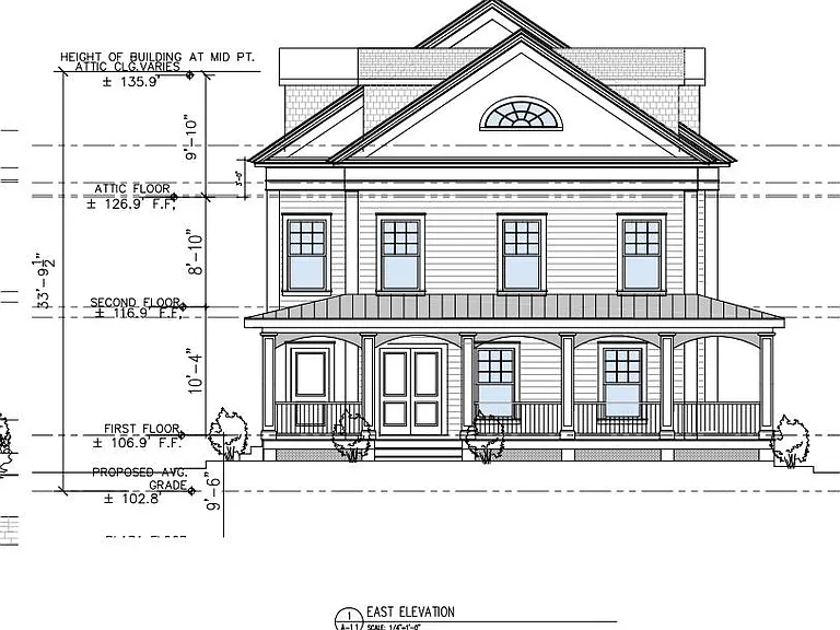 96 East Ave. A.E. Smith, ca 1830. Demolition. Re-construction 2022-23. 8 Apartments, Professional Offices