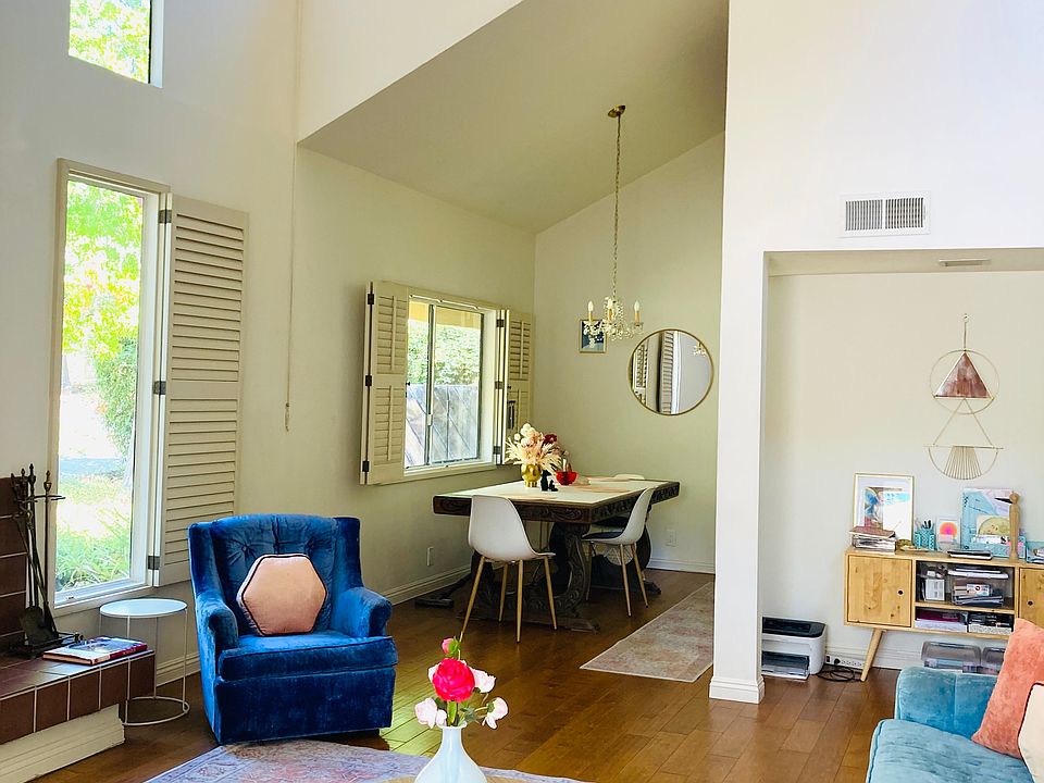 Living room and dining room