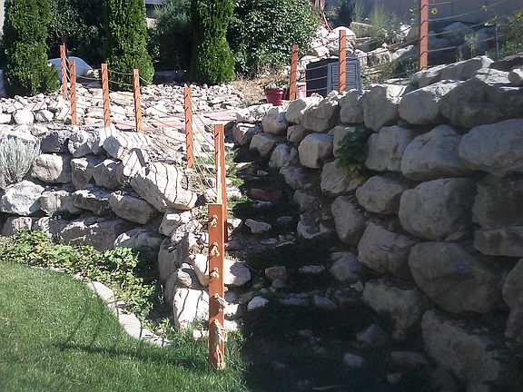Rock Stairway up to Garden