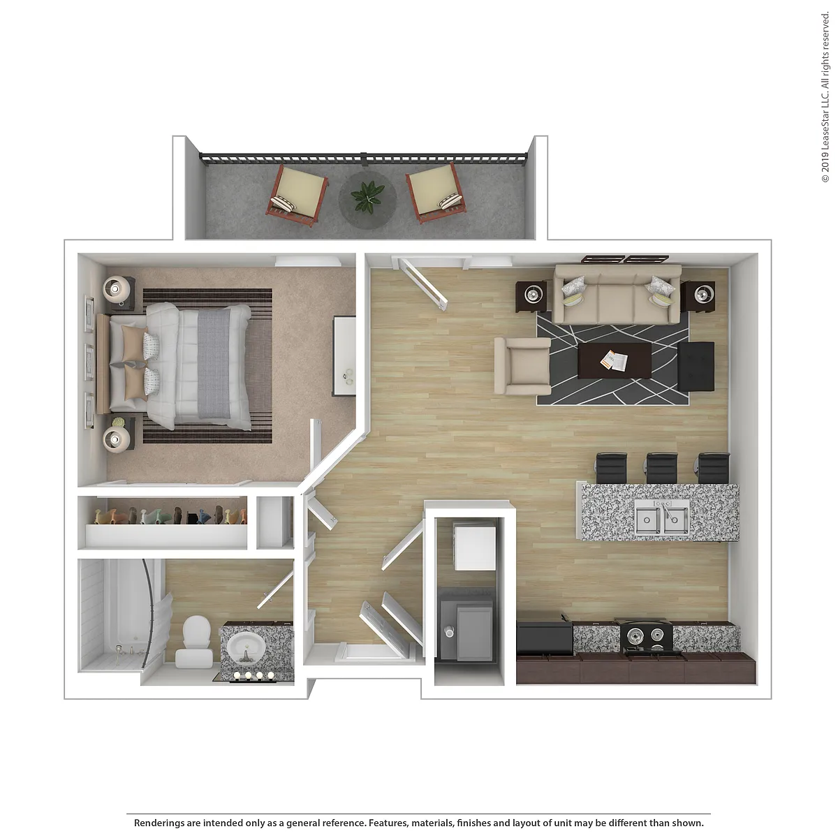 Floor plan The Journey (per bed)