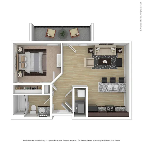 Floor plan The Journey (per bed)