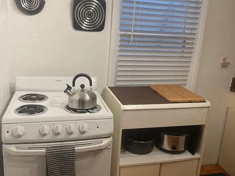 stove and storage