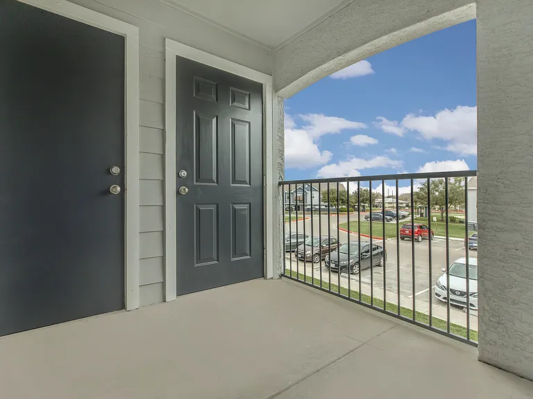 Relax on the Spacious Balcony at Sierra Royale Apartments in Robstown, TX