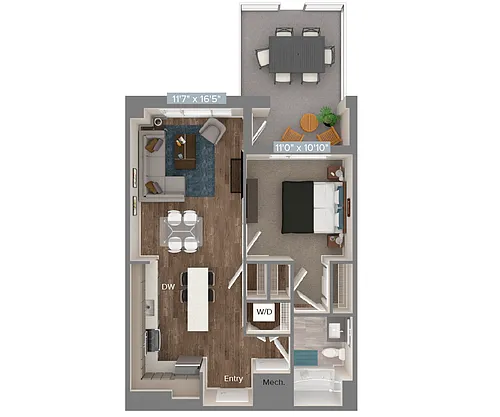 Floor plan A2-702sf-U-702
