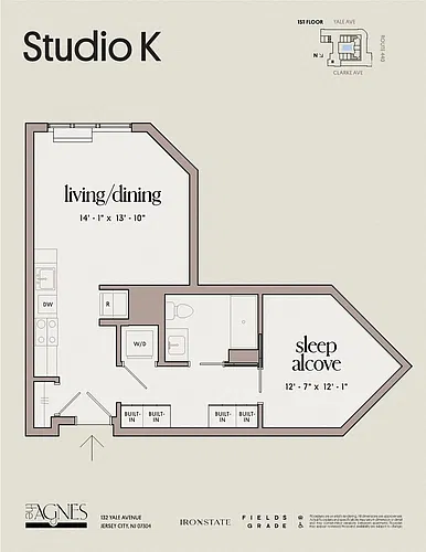 Floor plan Studio K