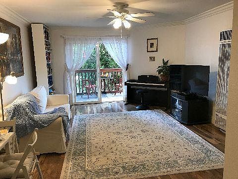 Living Room with view of balcony