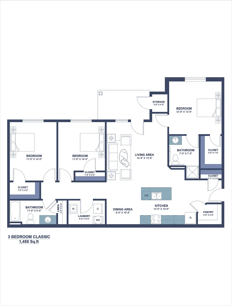 Floor plan 3A