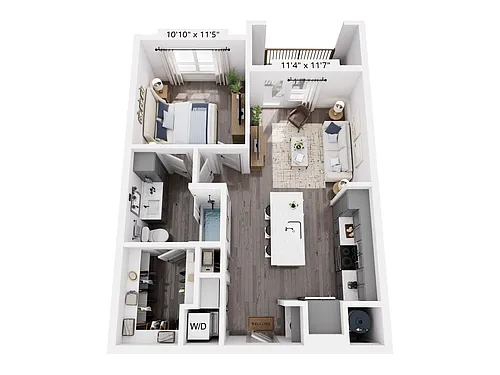 Floor plan The Davis