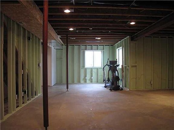 Large Basement is framed and ready to finish.