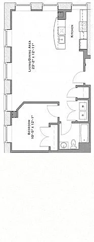 Floor plan 1 Bedroom