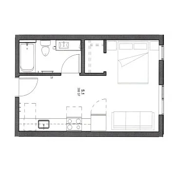 Floor plan Studio
