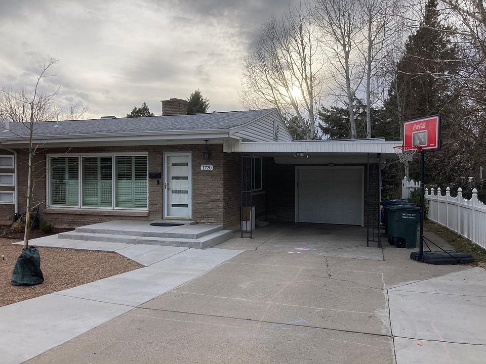 Attached garage and carport.