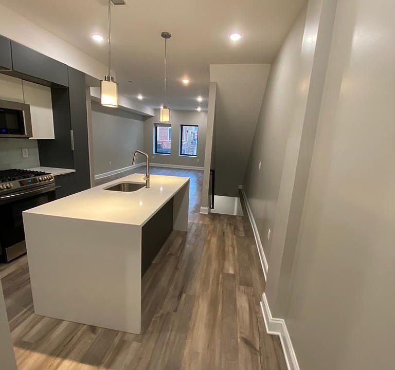 kitchen with granite countertops and stainless steel appliances