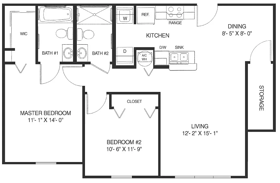 Floor plan The Fairhope 60%