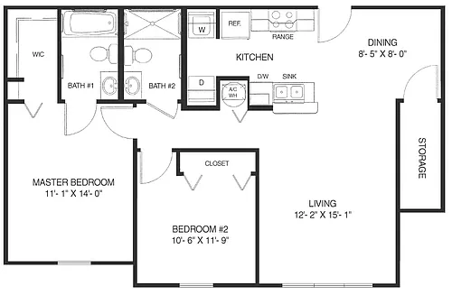 Floor plan The Fairhope 60%