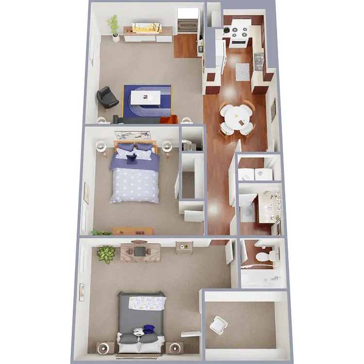 Floor plan 2 BDR