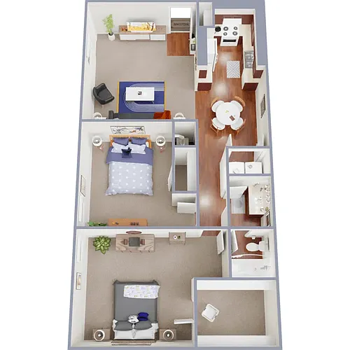 Floor plan 2 BDR