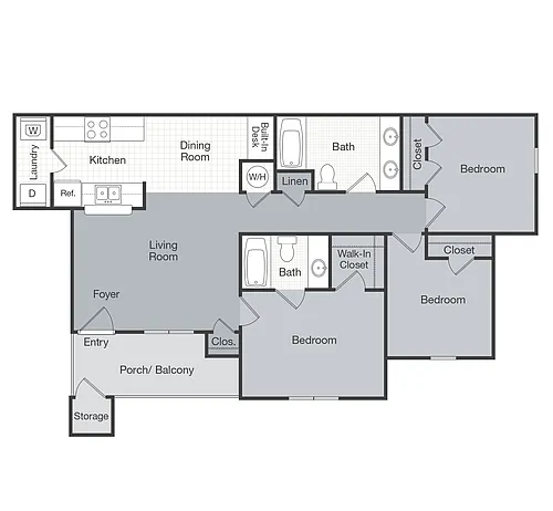 Floor plan 3BR
