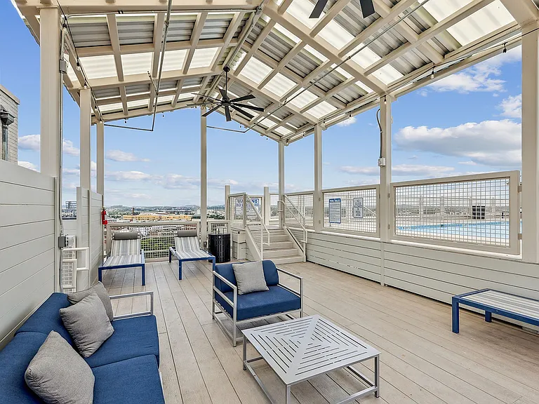 Poolside lounge and pavillion area