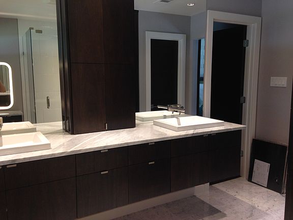 Master bath floating cabine 