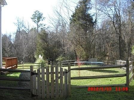 view from deck of yard