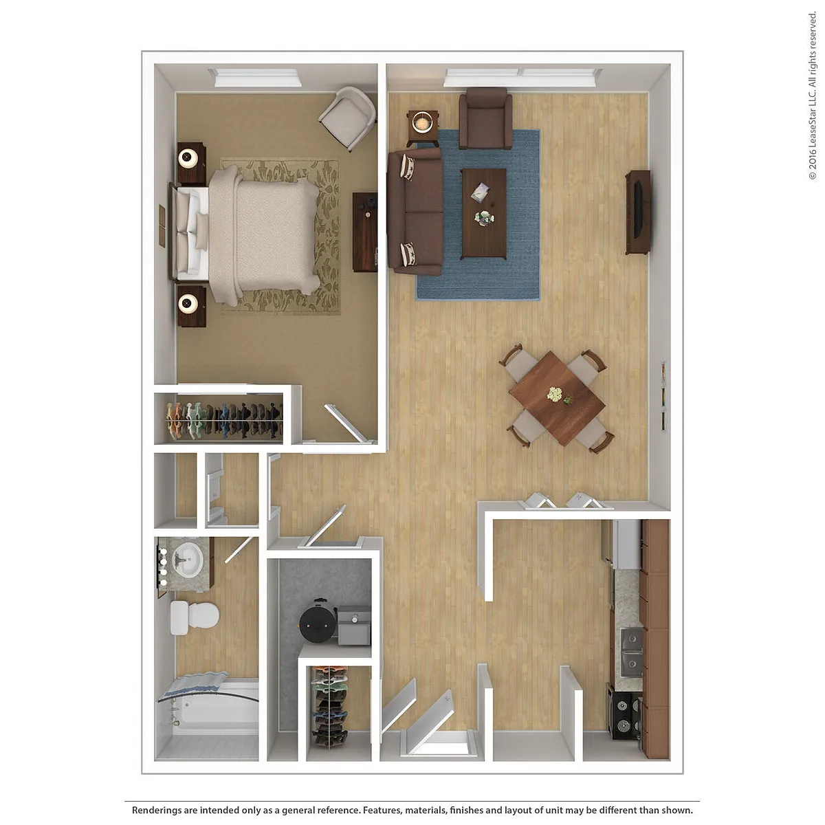 Floor plan A1 1 Bedroom