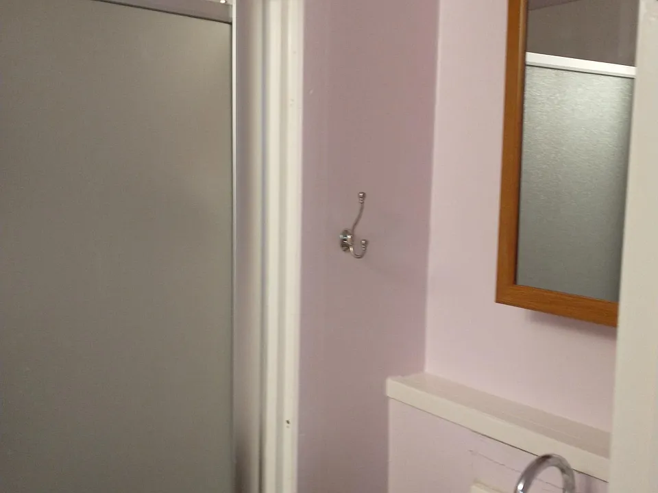 View of bathroom.

Note: Has been repainted.