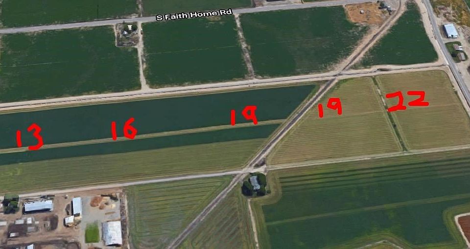 APN shows 40 acres of lan (orchard) now going into 5th leaf. Less easement of cannel and RR now 37.7 approximate. Certificate of