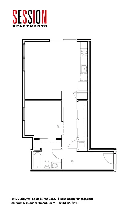 Floor plan 1X1 - C4