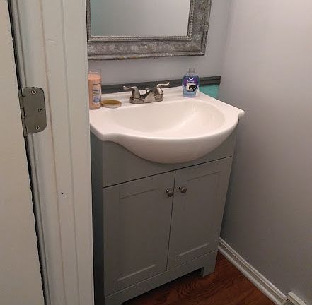 1/2 bath, main level