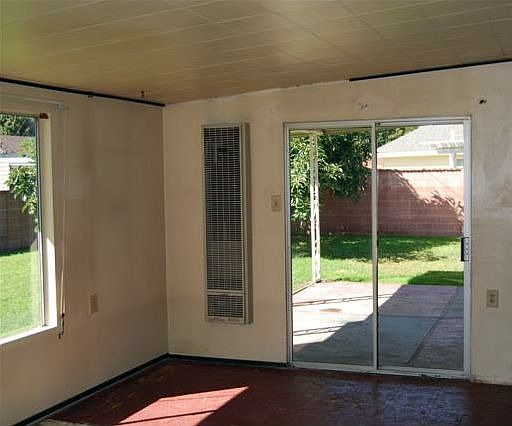 Family room leading to outside patio