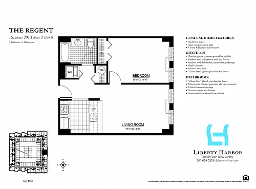 Floor plan 30 REGENT-1 BEDROOM PLAN A