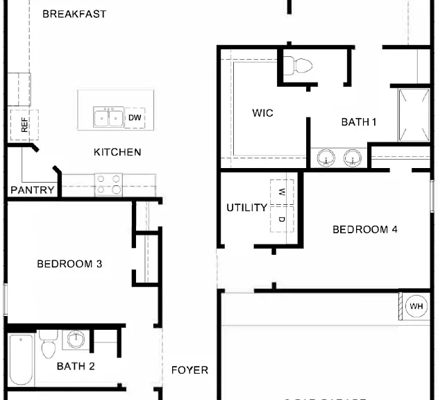 Cali floor plan - ample space for family with split bedroom floorplan! Large family/dining area perfect for entertaining! Home backs up to preserve area with NO rear neighbors!