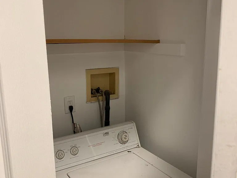 Full size washer and dryer in the apartment
