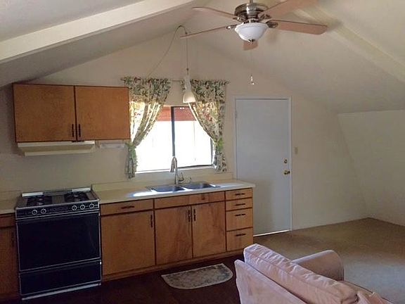 Kitchen, living room area.